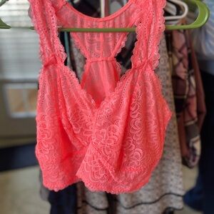 NWT Torrid Coral Lace Bralette